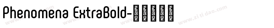 Phenomena ExtraBold字体转换